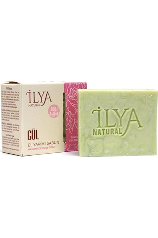 İlya Natural Gül Özlü Hatay'ın %100 Doğal El Yapımı Banyo Sabunu 100 G