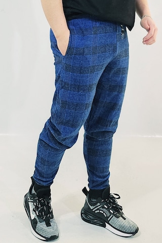 Wingetstar Ekose Manşetli Erkek Eşofman Altı Saks Mavisi