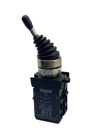 Emas Cm Serisi Joystıck Buton Metal Kalıcı 4 Pozisyonlu 2no+2no 22 Mm