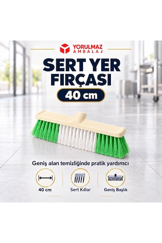 40 Cm Sert Yer Fırçası Zp-197 Zambak Çalı Fırçası, Geniş Alan Temizliği