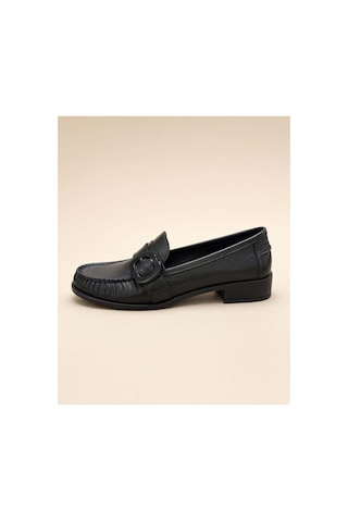 37brandshoes Siyah Deri Tokalı Mokasen Siyah Siyah 37brandshoes Siyah Deri Tokalı Mokasen Siyah Siyah