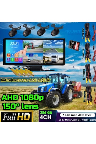 Dokunmatik 4k Video Müzik Dvr Ekran 4 Ad Ahd 1080p Kelebek Kamer