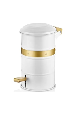 The Mia Galvin Çöp Kovası Banyo Beyaz 5 Lt Gln0049 Çok Renkli
