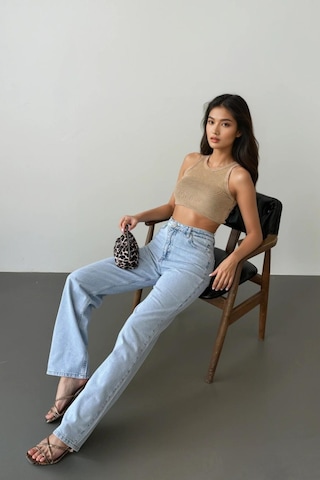 Lacarino 7714 W.leg Kadın Jean Pantolon Lıght Blue