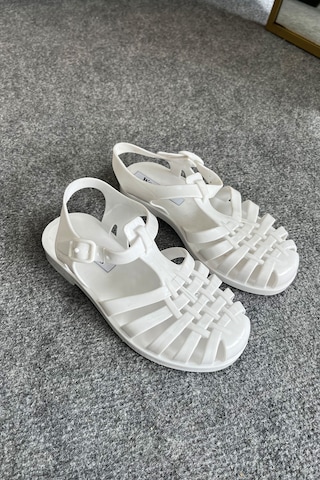 Wolk Shoes Cocuk Sandalet Beyaz