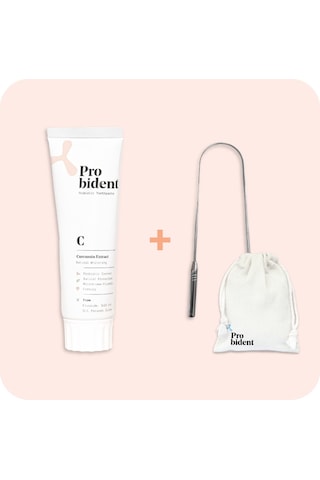 Probident Zerdeçal Özüt İlaveli Diş Macunu 75 ML + Dil Temizleme Aparatı