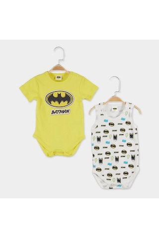 Çimpa Batman 2'li Bebek Body 20789 Sarı - Ekru