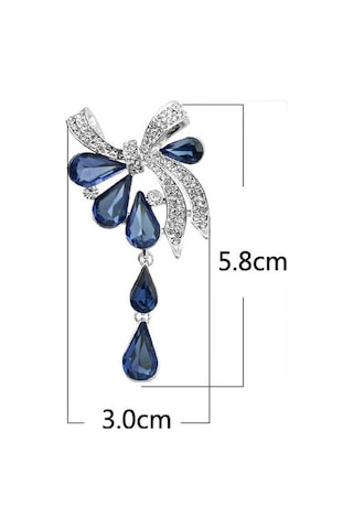 Flybuy Mor Matkap Kelebek Kadın Düğümlü Damla Broş Kh Mor