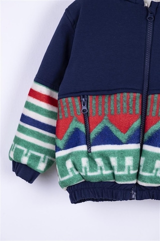 Erkek Bebek Etnik Fermuarlı Hırka-lacivert Lacivert