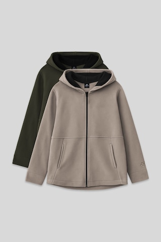 Standart Fit Kapüşonlu 2li Paket Haki-koyu Bej Kız Çocuk Sweatshirt - 75152 Haki - Kahverengi
