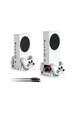 Cbtx Xbox Serisi S / X Dikey Soğutma Şarj Standı Çift Denetleyici Tutucu Taban