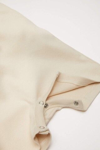 DeFacto Erkek Bebek Yenidoğan Fitilli Kaşkorse Kısa Kollu Tulum D8328A5NSBG286 Bej