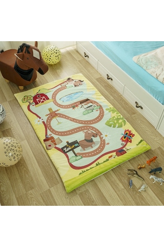 Zooturak Peluş Çocuk Matı At Doru 100cm x 150cm