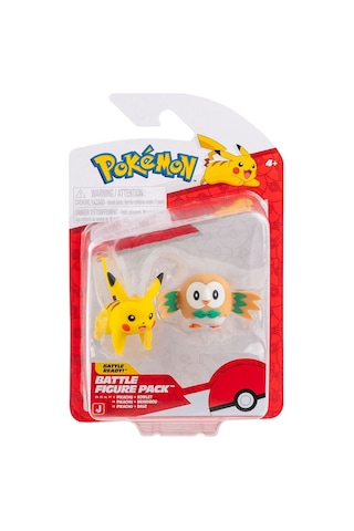Pokemon Battle 2'li Figür Seti Pkw4072 - Pikachu Ve Rowlet Diğer