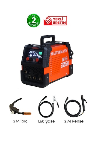 Mastermann Mıg 205 Tüpsüz Gazaltı Kaynak Makinesi 205a Inverter Mıg Mma