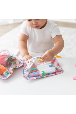 Bumkins Şeffaf Seyahat Çantası - Boots Pembe