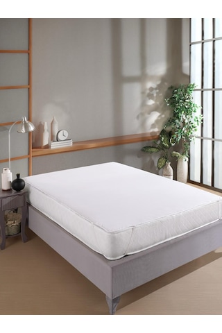 Çettex Micro Sıvı Geçirmez Köşe Lastikli Yatak Koruyucu Alez Beyaz