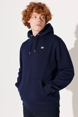 Lee Regular Fit Normal Kesim Pamuk Kapüşonlu Şardonlu Sweatshirt - L80yry Lacivert