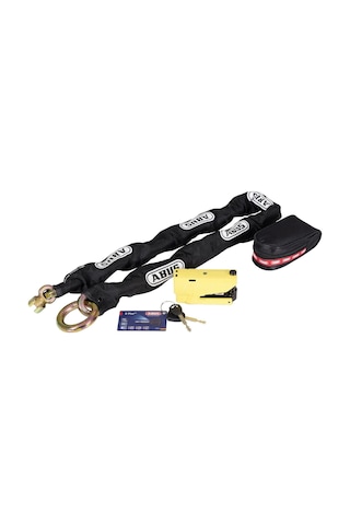 Abus Motosiklet Zincir Kilit Ve Alarmlı Disk Kilidi Seti 8007-12ks