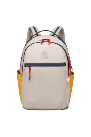 Smart Bags Smartbags Büyük Boy Uniseks Sırt Çantası 2022-3182 Bej Hardal Laci Bej Lacivert