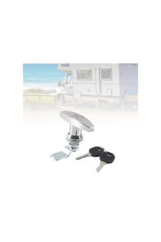 Homyl T Saplı Kilit Anahtarlı Alet Kutusu Araba Gümüş