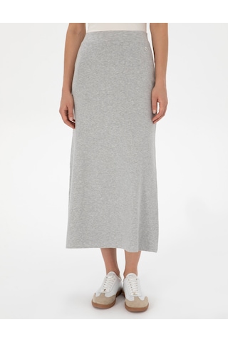 Pierre Cardin Kadın Gri Melanj Etek Triko 50311060-vr086 Gri Melanj