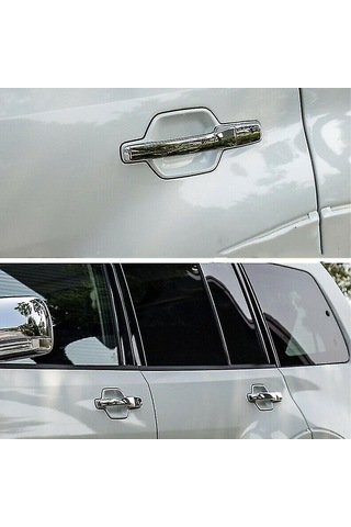 Tenfowee Mitsubishi Pajero V80 2007-2019 Kapı Kolu Koruyucu Kapağı - Abs Malzeme, Çizilmeye Dayanıklı, Kolay Montaj