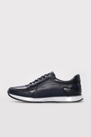 Fast Step Hakiki Deri Erkek Casual Ayakkabı 241ma1991 Lacivert