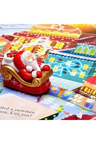 Santa's Christmas Journey with Wind-Up Sleigh