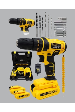 Ergonomik Tasarımlı 12v Matkap 2 Vitesli, Led Aydınlatmalı Ve Dayanıklı Çok Renkli