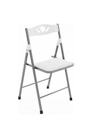 Katlanır Sandalye Mutfak Sandalyesi Beyaz 1046