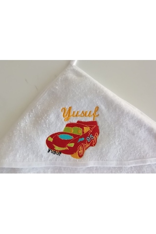 İsimli Erkek Çocuk Banyo Plaj Havlusu Nakış İşlemeli İsme Özel Diğer