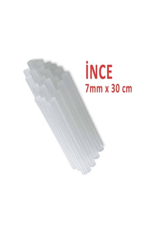 İnce Silikon Mum Çubuğu 7 Mm 1 Kg Yaklaşık 88 Adet Sıcak Silikon Çubuk