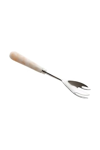 Mermer 2&apos Li Salata Servis Seti Ahşap