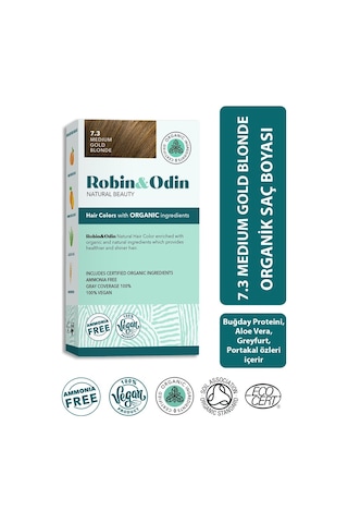 Robin & Odin Organik Kalıcı Saç Boyası 7.3 Medium Gold Blonde (548789963) Robin & Odin Organik Kalıcı Saç Boyası 7.3 Medium Gold Blonde (548789963)
