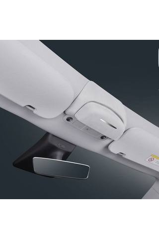 Moly Tesla Model 3 İçin Gri Plastik Gözlük Kutusu - Kolay Montajlı Araç İçi Saklama Kutusu