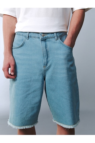 Lcw Kids İndigo Genç Erkek Jean Bermuda