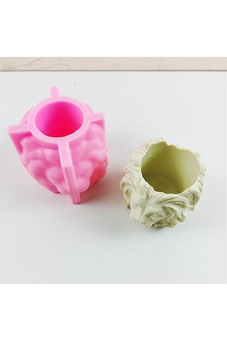Ulzyvf Silikon Silikon Silikon Reçine Mum Kalıp Kalıp Kalıp Ev Dekorasyonu Çimento Beton Başlı Aslan Aslan Aslan Alçı 3d Uq