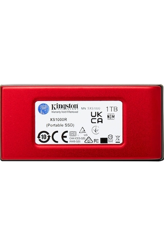 Kingston XS1000 1 TB USB 3.2 Gen 2 Mini Taşınabilir SSD Kırmızı