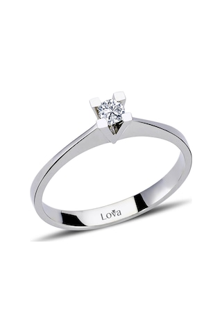 Lova G Renk 0,11 Karat Pırlanta Tektaş Yüzük - 1050112