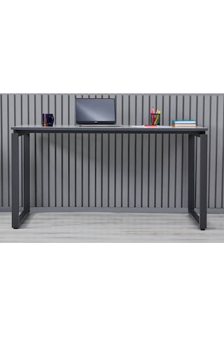 Arpelia Çalışma Masası 140x70x73 Cm Dikdörtgen Ayaklı Antrasit