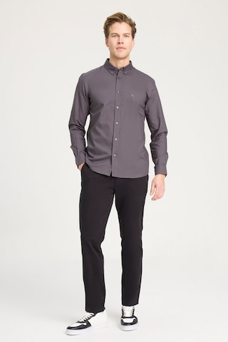 Wrangler Lee Regular Fit Normal Kesim Pamuk Antrasit Gömlek W5A3BM003 Antrasit