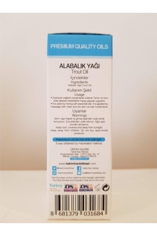 Hekimhan Alabalık Yağı 50 ML