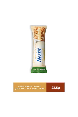 Nesfıt Beyaz Çikolatalı Tam Tahıllı Bar 22,5g