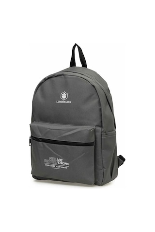 Lumberjack Avıs Siyah Unisex Sırt Çantası Okul Çantası Koyu Gri - Koyu Gri
