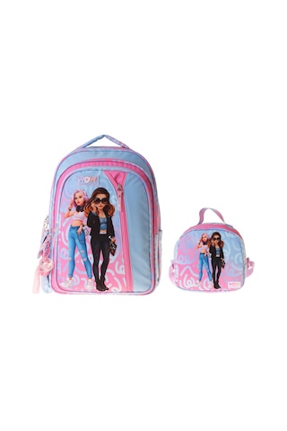 Wow Generation Wonderful İkili Okul Çanta Seti - Pembe - Turkuaz Wonderful Baskılı Kız Çocuk Setwg-w6069b Çok Renkli