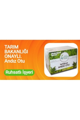 Andız Otu Kapsülü Akhisar, Yapışkan, Doğal, Andız Otu Hapı, Bakanlık Onaylı Ruhsatlı