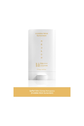 Sopure Invisible Şeffaf Stick Güneş Kremi SPF50+ 15 G