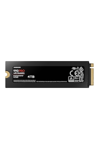 Samsung 990 Pro Heatsink MZ-V9P4T0GW 4 TB PCIe 4.0 NVMe M.2 SSD