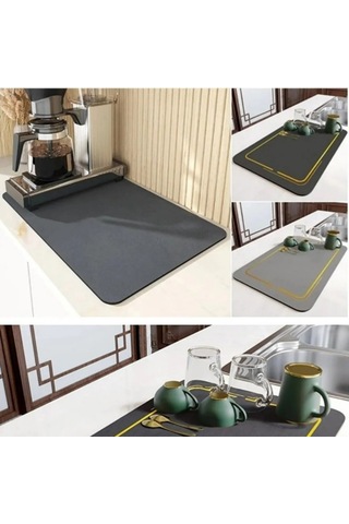 Sengenegel Bulaşık Yıkama Matı Kurulama Matı Bulaşık Kurutma Matı Katlanabilir Tezgah Üstü Mat
